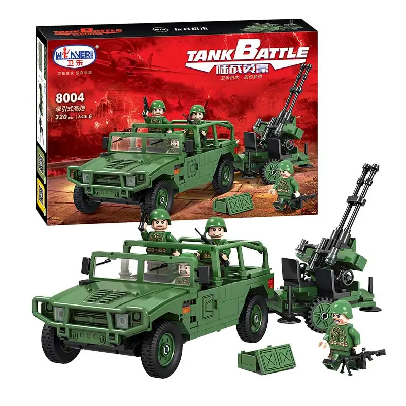 Winner 8004 Tank Battle Towed AA gun artillery Military series Building Blocks Sets Bricks Star War toys for children
Winner 8004 Tank Battle Towed AA gun artillery Military series Building Blocks Sets Bricks Star War toys for children