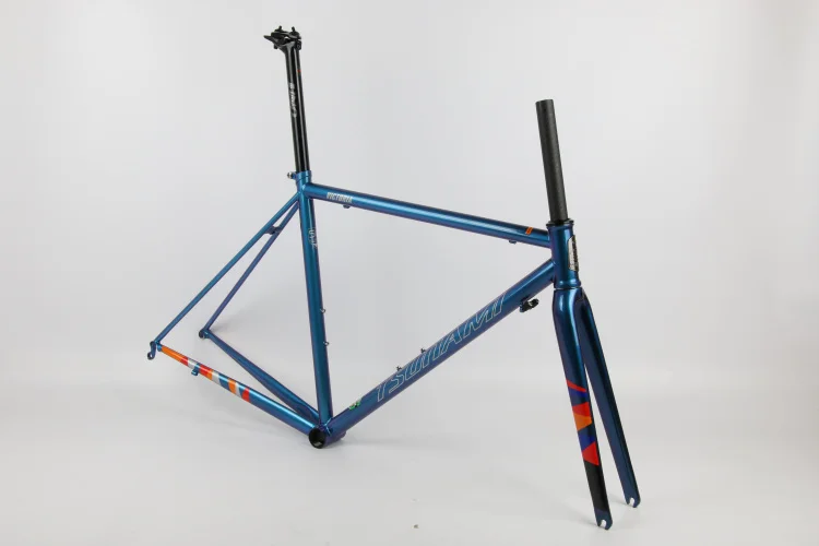 Cheap TSUNAMI Ultralight Chrome Frame Carbon Fork Heat Treatment Steel Road Bicycle 700C Chameleon Frameset Caliper Brake Frame 5 Cheap TSUNAMI Ultralight Chrome Frame Carbon Fork Heat Treatment Steel Road Bicycle 700C Chameleon Frameset Caliper Brake Frame 5