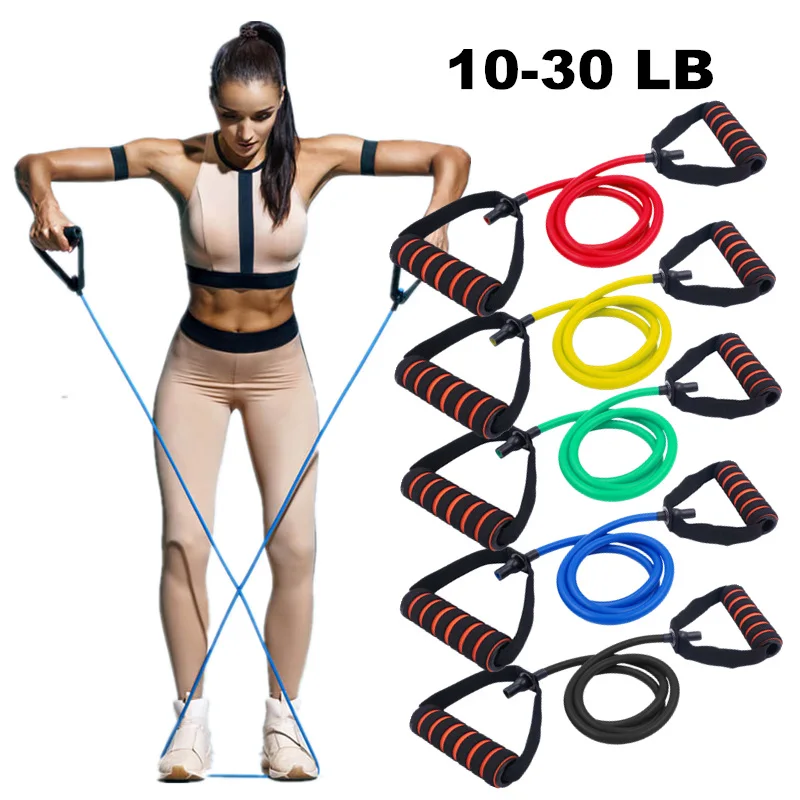 10-30 LB Resistance Bands with Handles Elastic Pull Rope Tubes for Fitness Stretching Workout Resistance Training Expander Bands
10-30 LB Resistance Bands with Handles Elastic Pull Rope Tubes for Fitness Stretching Workout Resistance Training Expander Bands