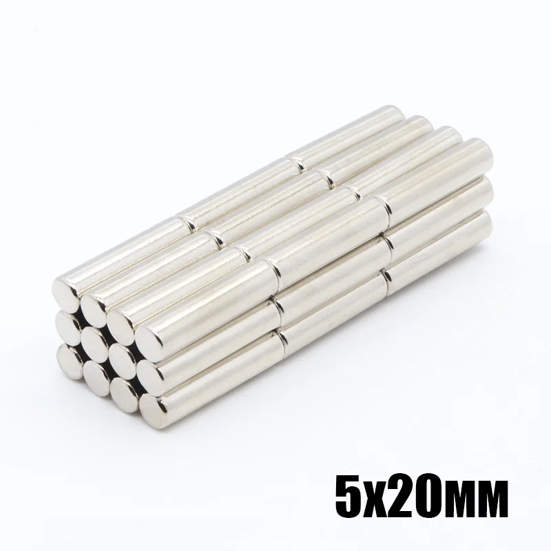 50pcs 5mmx20mm Round Cylinder Strong Neodymium Rare Earth Fridge Magnets 5x20 mm NdFeB Magnet 5*20 5mm*20mm free shipping
50pcs 5mmx20mm Round Cylinder Strong Neodymium Rare Earth Fridge Magnets 5x20 mm NdFeB Magnet 5*20 5mm*20mm free shipping