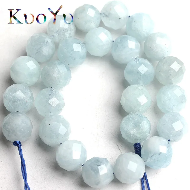 8MM Natural Faceted Genuine Aquamarina Stone Beads Gem Loose Spacer Beads For Jewelry Making DIY Bracelets Necklace 7.5"Inches
8MM Natural Faceted Genuine Aquamarina Stone Beads Gem Loose Spacer Beads For Jewelry Making DIY Bracelets Necklace 7.5"Inches