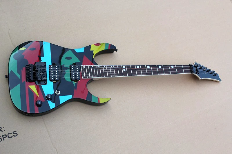High-end painted double rock guitarClassic 6 string electric guitar can be customized
High-end painted double rock guitarClassic 6 string electric guitar can be customized