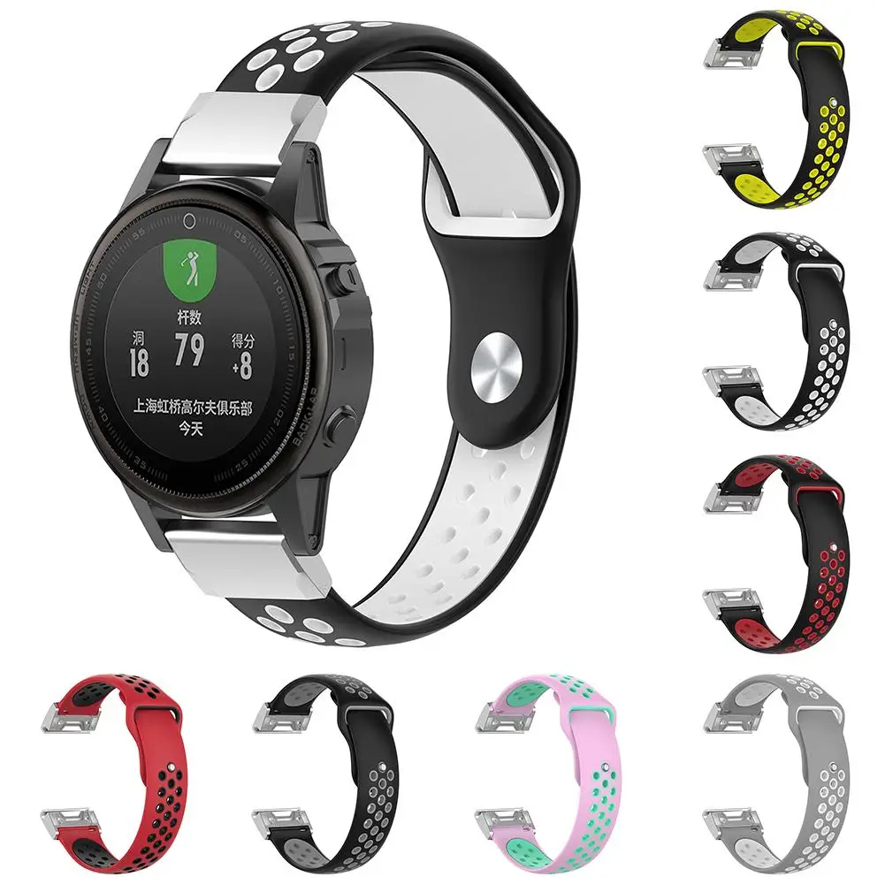 New Replacement Hollow Dual Color Soft Silicone Watch Strap Band for Garmin Fenix 5s
New Replacement Hollow Dual Color Soft Silicone Watch Strap Band for Garmin Fenix 5s