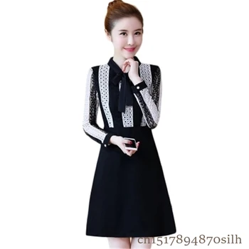 2018 Fashion Large Size Autumn Winter Women Lace Stitching Dresses Female Thicken Knitted Long Sleeved Dress Slim Vestidos Z177
2018 Fashion Large Size Autumn Winter Women Lace Stitching Dresses Female Thicken Knitted Long Sleeved Dress Slim Vestidos Z177