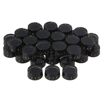 Yibuy 80 Pieces Black Guitar Speed Control Knob Bucket Shape w/ Gold Numerals
Yibuy 80 Pieces Black Guitar Speed Control Knob Bucket Shape w/ Gold Numerals