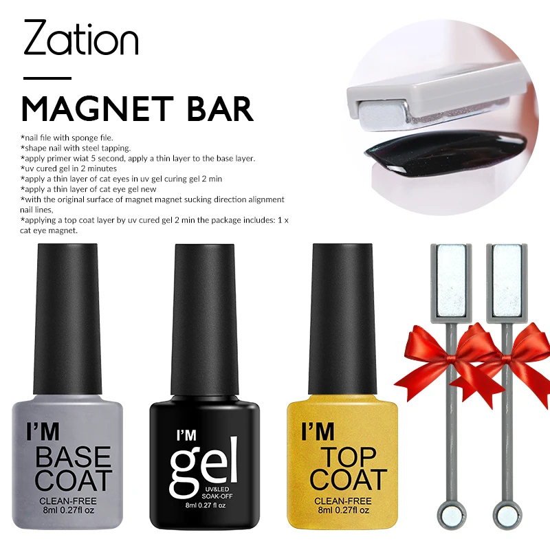 Zation Magnet Stick Cat Eyes Magnet for Nail Gel Polish Double Headed Nail Art 3d Line Strip Effect Strong Magnetic Pen Tools
Zation Magnet Stick Cat Eyes Magnet for Nail Gel Polish Double Headed Nail Art 3d Line Strip Effect Strong Magnetic Pen Tools