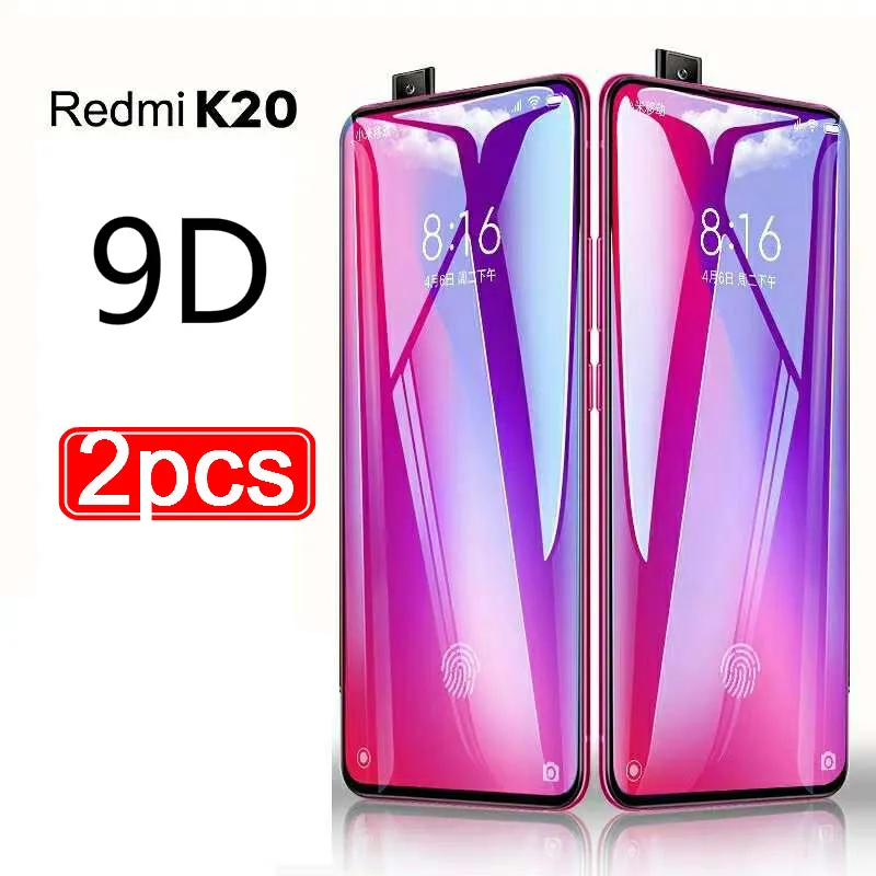 

2pcs 9D Full Cover protective tempered glass for Xiaomi Mi 9T 9tpro 8 A2 Lite Redmi K20 K20pro Note 7 6 5 Pro 7A 6A 5A 4X glass