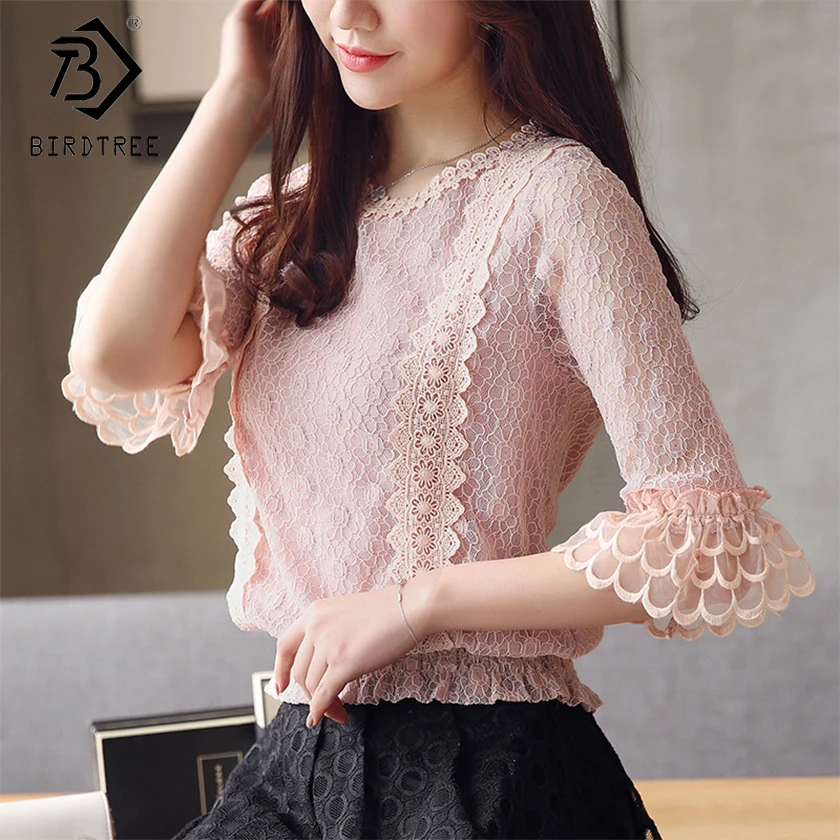 2018 Autumn New Arrival Women's Blouses Elegance Full Flare Sleeve Lace Hollow Out O-Neck Fashion Chiffon Loose Tops T89446L
2018 Autumn New Arrival Women's Blouses Elegance Full Flare Sleeve Lace Hollow Out O-Neck Fashion Chiffon Loose Tops T89446L