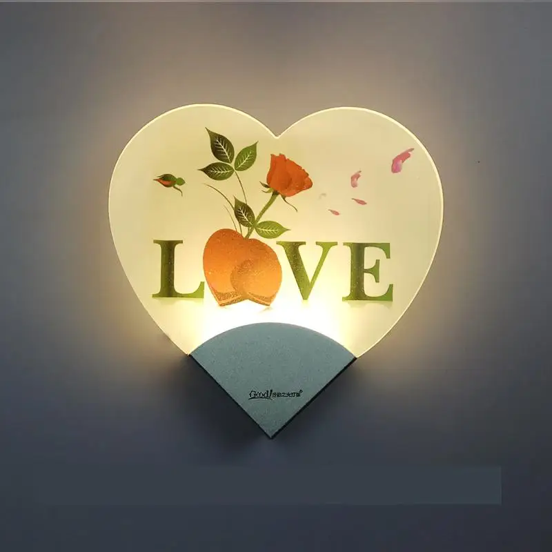 Modern Concise Heart Shaped Led Wall Lamp Acrylic Led Bedside Bedroom Led Wall Light Loft Appliques Luminaires Murales
Modern Concise Heart Shaped Led Wall Lamp Acrylic Led Bedside Bedroom Led Wall Light Loft Appliques Luminaires Murales