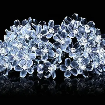 7M Solar powered fairy String Light Peach Flower Cherry Blossom shaped 22ft 50LED f/Xmas Wedding Garden Outdoor party tree decor
7M Solar powered fairy String Light Peach Flower Cherry Blossom shaped 22ft 50LED f/Xmas Wedding Garden Outdoor party tree decor