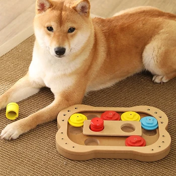 New Interactive Toys For Dogs Foraging Food Treated Wooden Dog Toy Eco-friendly Pet Toy Educational Pet Bone Paw Puzzle Toy J10
New Interactive Toys For Dogs Foraging Food Treated Wooden Dog Toy Eco-friendly Pet Toy Educational Pet Bone Paw Puzzle Toy J10