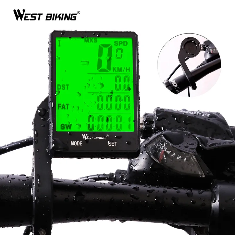 WEST BIKING 2.8 inch Bicycle Computer Large Screen Speedometer Wireless Wired Waterproof Sensor Cycling Odometer Bike Computer
WEST BIKING 2.8 inch Bicycle Computer Large Screen Speedometer Wireless Wired Waterproof Sensor Cycling Odometer Bike Computer
