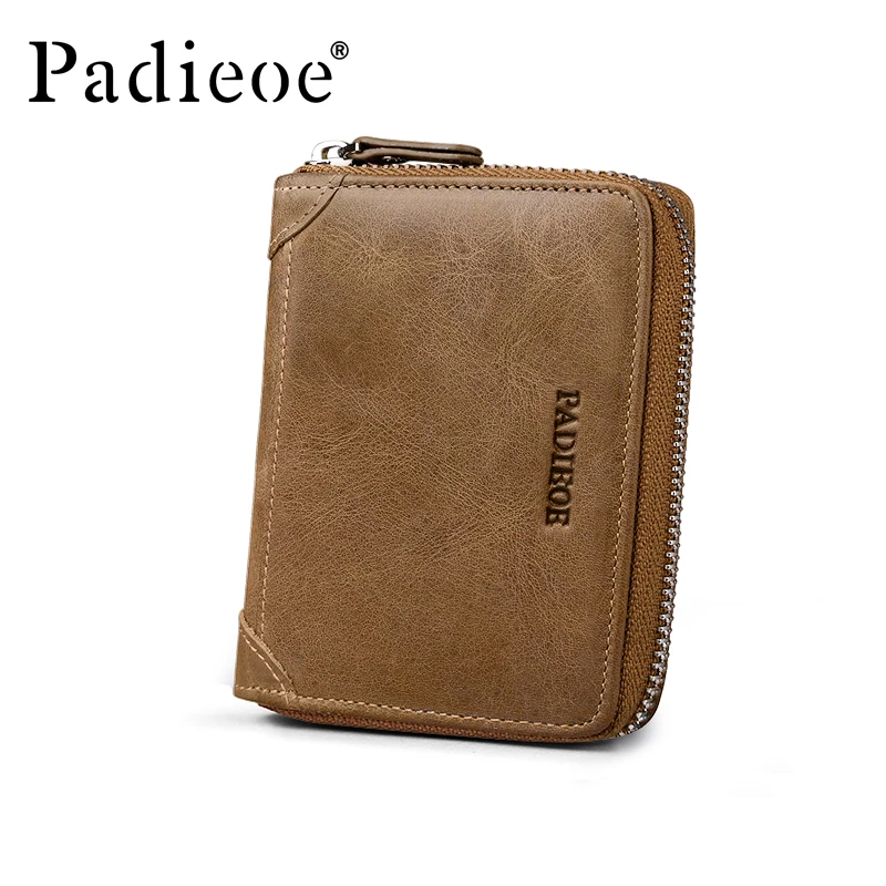 Padieoe 2017 Hot Sale Men's Money Organizer Vintage Genuine Leather Zipper Wallet for Male Luxury Brand Credit Card Case Holders
Padieoe 2017 Hot Sale Men's Money Organizer Vintage Genuine Leather Zipper Wallet for Male Luxury Brand Credit Card Case Holders