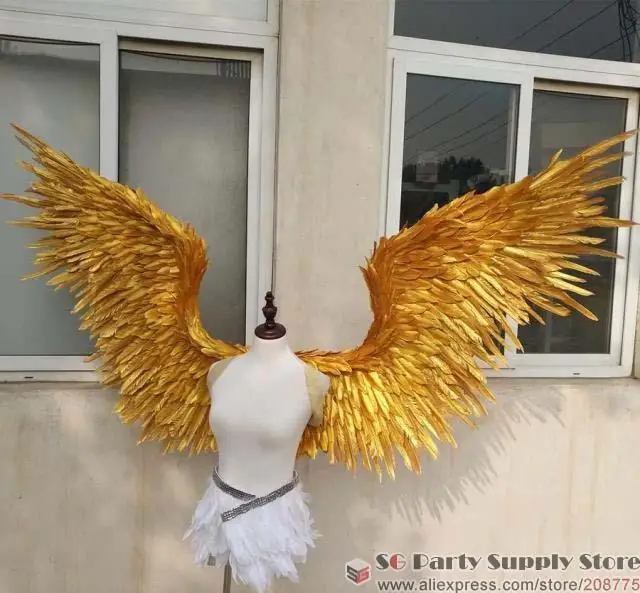 NEW!Costumed beautiful Gold angel feather wings for wedding Photography Display Party wedding decorations
NEW!Costumed beautiful Gold angel feather wings for wedding Photography Display Party wedding decorations