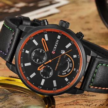 CURREN top luxury brand mens watch Quartz fashion male watches sports Wristwatch Waterproof men watches clock Relogio Masculino
CURREN top luxury brand mens watch Quartz fashion male watches sports Wristwatch Waterproof men watches clock Relogio Masculino