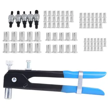M3-M8 Hand Blind Rivet Nuts Aluminum Alloy Threaded Insert and Rivet Tool Riveter Gun with Riveting Kit Tool 86Pcs/Set
M3-M8 Hand Blind Rivet Nuts Aluminum Alloy Threaded Insert and Rivet Tool Riveter Gun with Riveting Kit Tool 86Pcs/Set