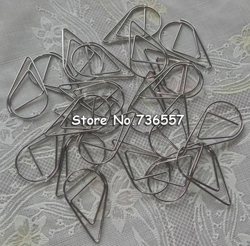 300 pcs / Lot 2.5 * 1.5cm Modeling Paper Clips Metal Material Water Drop Shape Golden Silver Black Colored Bookmark Memo Clips
300 pcs / Lot 2.5 * 1.5cm Modeling Paper Clips Metal Material Water Drop Shape Golden Silver Black Colored Bookmark Memo Clips