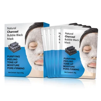 5pcs Natural Charcoal Bubble Black Mask Oil-control Pores Shrinking Moisturizing Cleansing Mask 
5pcs Natural Charcoal Bubble Black Mask Oil-control Pores Shrinking Moisturizing Cleansing Mask