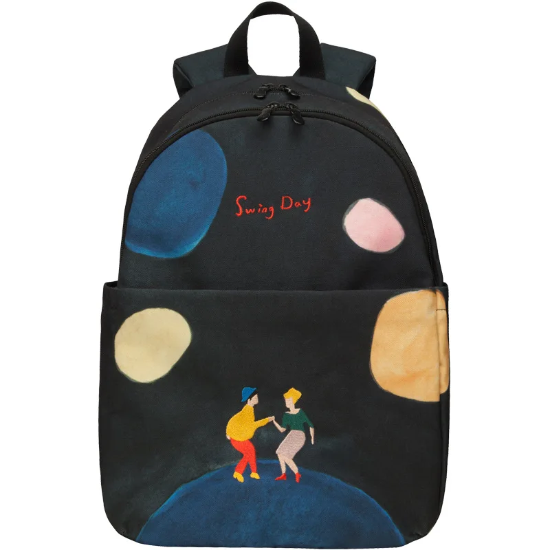 2019 New Design Women Canvas Backpack Cartoon Embroidery Shoulder Bag Unisex Multi-layer Bag Casual Laptop Bagpack Travel Bags
2019 New Design Women Canvas Backpack Cartoon Embroidery Shoulder Bag Unisex Multi-layer Bag Casual Laptop Bagpack Travel Bags