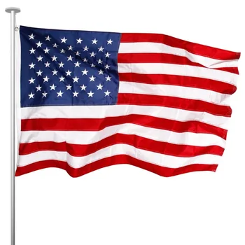 MOFAN American US Flag 3x5 Ft Heavy Duty Nylon - Embroidered Stars and Sewn Stripes with Brass Grommets 4 Rows of Lock Stitching
MOFAN American US Flag 3x5 Ft Heavy Duty Nylon - Embroidered Stars and Sewn Stripes with Brass Grommets 4 Rows of Lock Stitching