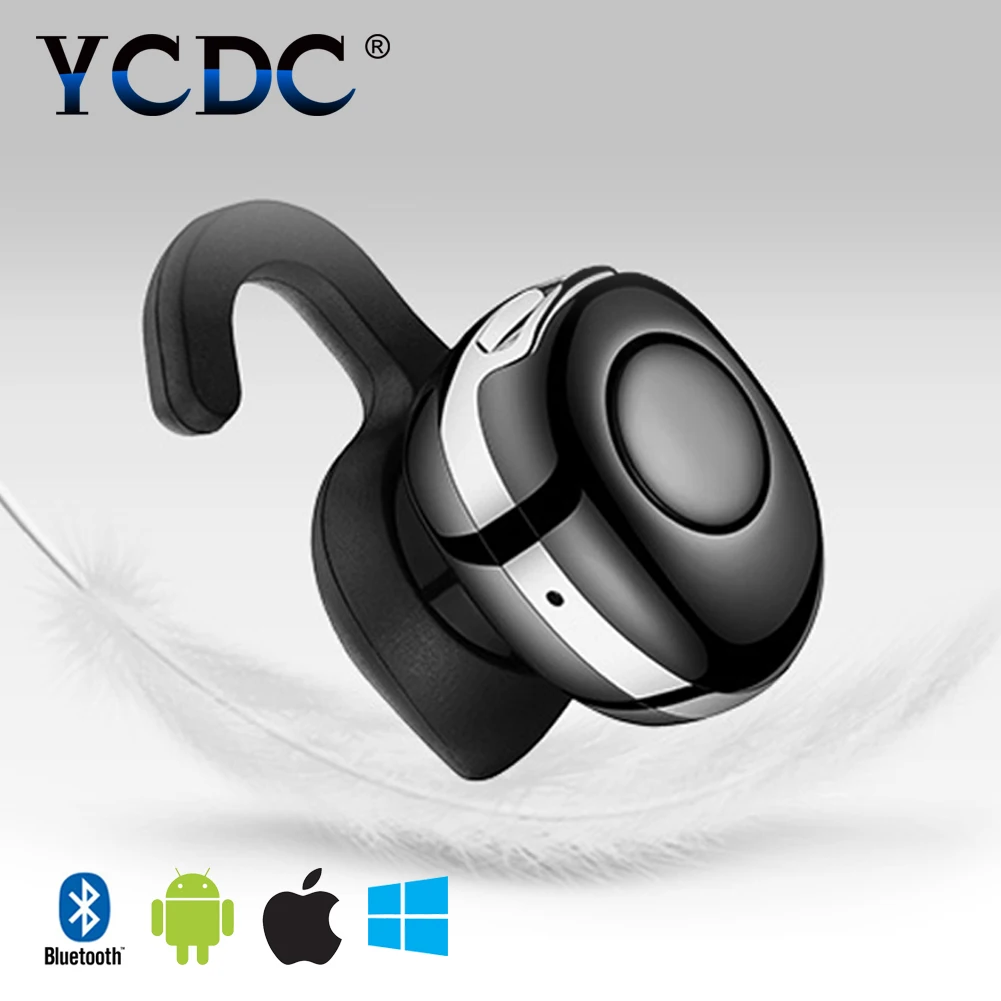 YCDC Super-mini V4.1 Bluetooth Headset for Mobile Phone Stereo Noise Cancelling Universal Wireless Earphone In-Ear Earbud+Hook
YCDC Super-mini V4.1 Bluetooth Headset for Mobile Phone Stereo Noise Cancelling Universal Wireless Earphone In-Ear Earbud+Hook