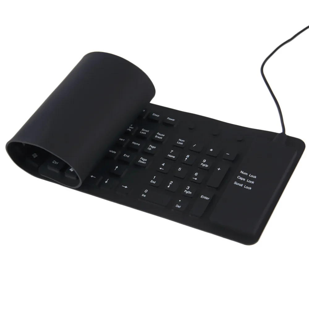 Wired English Silicone Keyboard 109 Keys Waterproof Portable Soft Flexible Silicone Keyboard for PC Laptop Wholesale In stock
Wired English Silicone Keyboard 109 Keys Waterproof Portable Soft Flexible Silicone Keyboard for PC Laptop Wholesale In stock