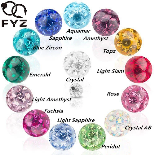 Mixed 14 Color Gem Crystal Ferido Epoxy 1.2*3mm Ball Labret Eyebrow N Ring Replacement Body Piercing Jewelry
Mixed 14 Color Gem Crystal Ferido Epoxy 1.2*3mm Ball Labret Eyebrow N Ring Replacement Body Piercing Jewelry
