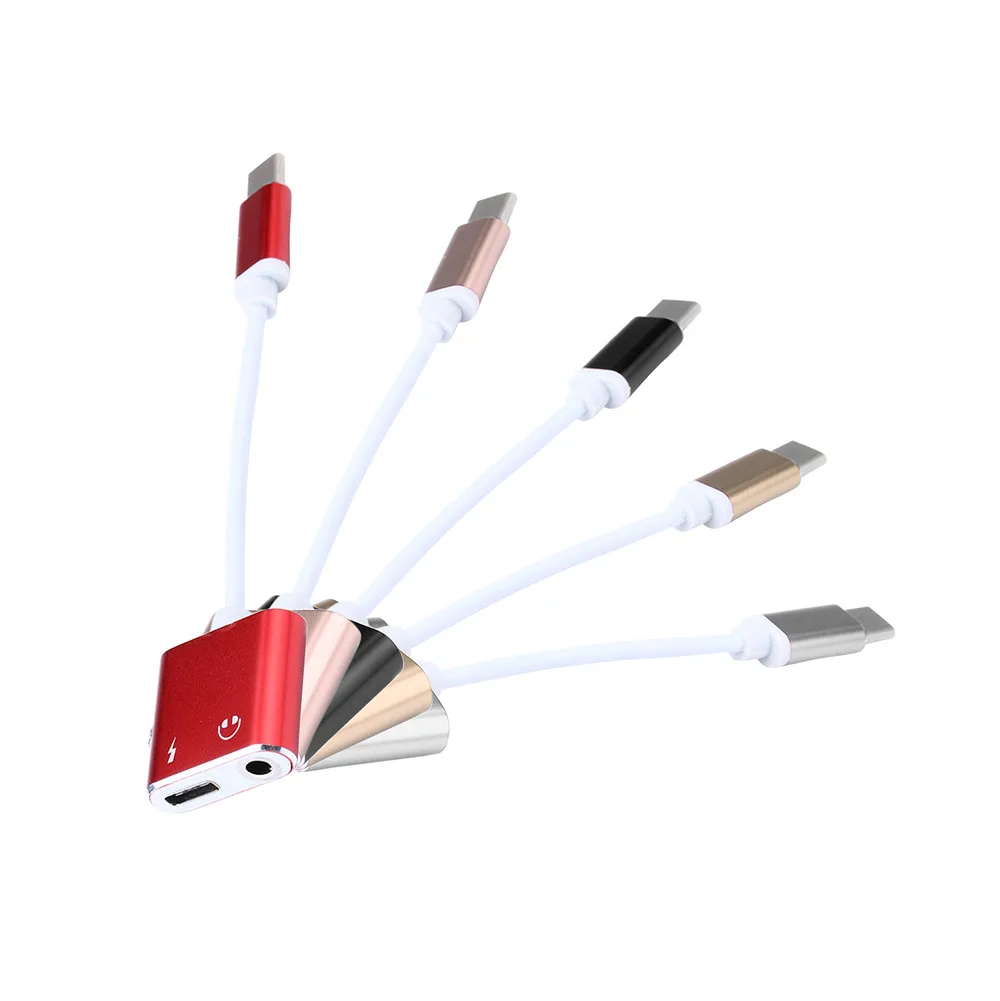 Adapter Charge And Headphone 2 In 1 Type-C To 3.5mm Head Aux Audio USB C Cable Jun12
Adapter Charge And Headphone 2 In 1 Type-C To 3.5mm Head Aux Audio USB C Cable Jun12