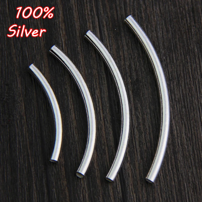 4pcs 925 Sterling Silver Curved Tubes Curved Tube Spacer Bars Tubes Beads Diy Jewelry/Bracelet Finding Wholesale
4pcs 925 Sterling Silver Curved Tubes Curved Tube Spacer Bars Tubes Beads Diy Jewelry/Bracelet Finding Wholesale