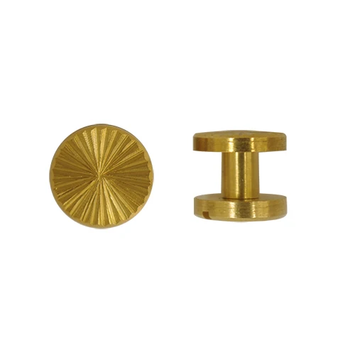 4/5/6/7/8/9/10MM 100%Pure Brass Button Stud Chicago screws Rivet Screws Belt Buttons Studs Leather Craft DIY Head Diameter 10MM
4/5/6/7/8/9/10MM 100%Pure Brass Button Stud Chicago screws Rivet Screws Belt Buttons Studs Leather Craft DIY Head Diameter 10MM