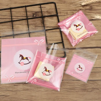 100pcs/pack Plastic Christmas Gift Bag Pink Horse Transparent Frosted OPP Birthday Party Wedding Cookie Candy Packaging Bag
100pcs/pack Plastic Christmas Gift Bag Pink Horse Transparent Frosted OPP Birthday Party Wedding Cookie Candy Packaging Bag