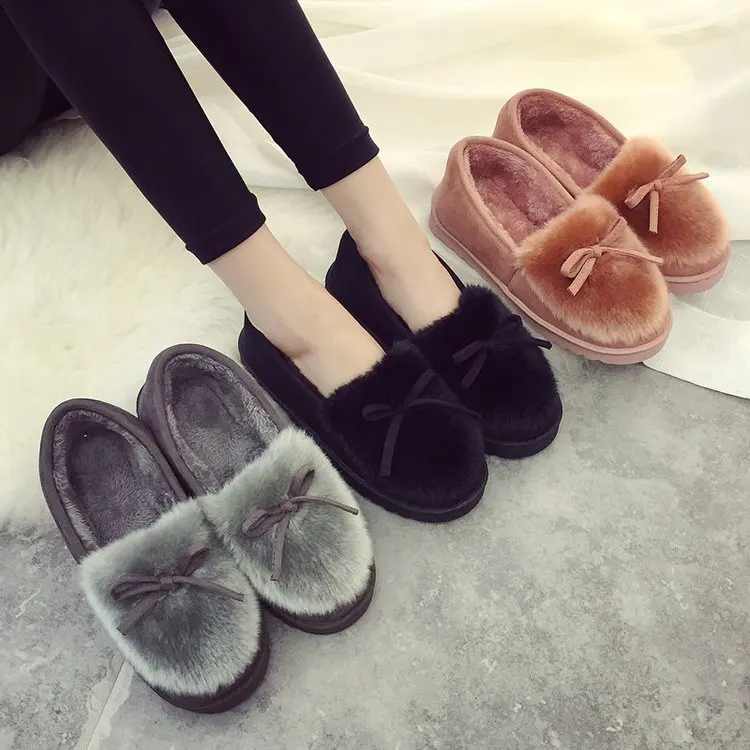 Women's Cotton Shoes 2018 Autumn/winter New Bows Home Cotton Shoes Women's Flat Bottom Warm and Velvet Thick-soled Peas Shoes
Women's Cotton Shoes 2018 Autumn/winter New Bows Home Cotton Shoes Women's Flat Bottom Warm and Velvet Thick-soled Peas Shoes