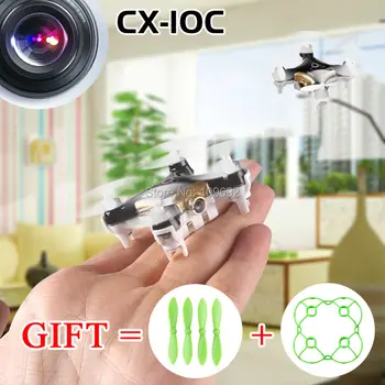 

100% Original Cheerson Quadcopter CX-10C CX10C Mini RC Drone Updated Version With 0.3MP HD Camera 2.4G 4CH 6-Axis Helicopter Toy