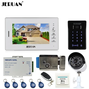 JERUAN 7`` Video Door Phone Intercom System kit Password keyboard Access Camera + 700TVL Analog Camera + Electronic control lock
JERUAN 7`` Video Door Phone Intercom System kit Password keyboard Access Camera + 700TVL Analog Camera + Electronic control lock