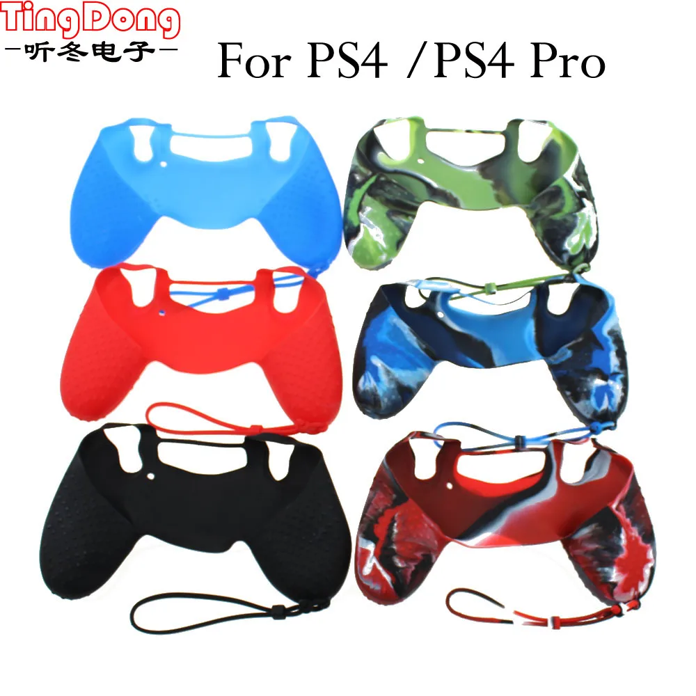 Cover for PS4 Game Controller Soft Silicone Skin Non-Slip Grip Cover Case for PS4 Controller with Lanyard Game Accessories New
Cover for PS4 Game Controller Soft Silicone Skin Non-Slip Grip Cover Case for PS4 Controller with Lanyard Game Accessories New