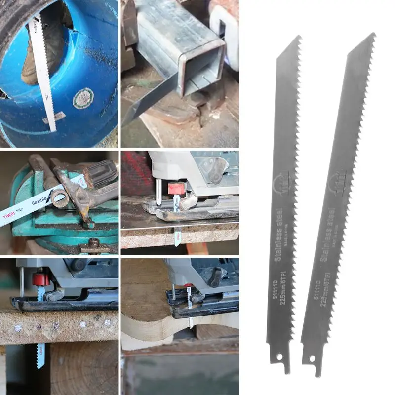 New 2pcs Stainless Steel S1111D 228mm Reciprocating Saw Blade For Cutting Wood qiang
New 2pcs Stainless Steel S1111D 228mm Reciprocating Saw Blade For Cutting Wood qiang