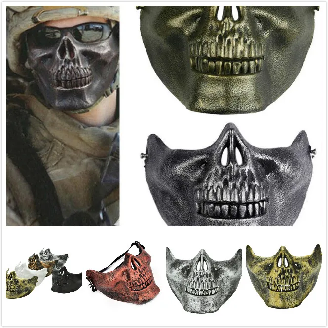 Skull Skeleton Airsoft Game Hunting Biker Half Face Protect Gear Mask Guard Halloween Masquerade Party New Sale
Skull Skeleton Airsoft Game Hunting Biker Half Face Protect Gear Mask Guard Halloween Masquerade Party New Sale
