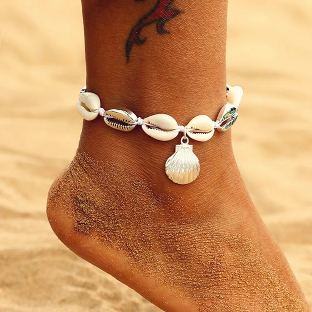 New Metal Shell Conch Anklet For Women Boho Natural Shell Anklet Bracelet On Leg Chain Summer Shell Ankle Beach Foot Jewelry
New Metal Shell Conch Anklet For Women Boho Natural Shell Anklet Bracelet On Leg Chain Summer Shell Ankle Beach Foot Jewelry