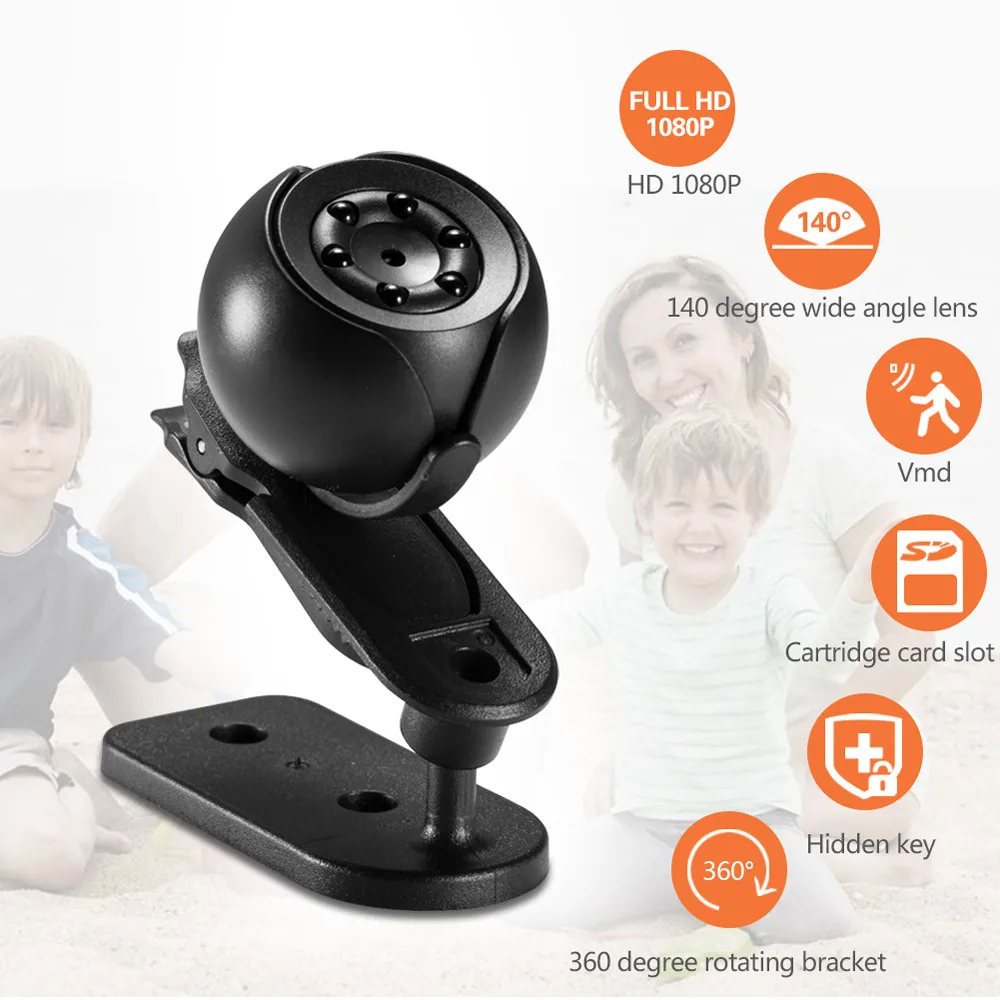 HD 1080P Mini Camera Night Vision Cam Camcorder Motion Detection Mini Camera Hidden DV D.6
HD 1080P Mini Camera Night Vision Cam Camcorder Motion Detection Mini Camera Hidden DV D.6