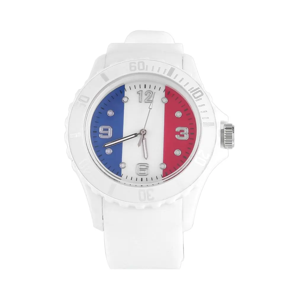 2018 football custom French/Duntch Flag Pattern Quartz Watches White Casual Sports Wristwatches Best Gifts for Lover
2018 football custom French/Duntch Flag Pattern Quartz Watches White Casual Sports Wristwatches Best Gifts for Lover