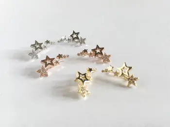 Silver&Gold&Rose Gold Filled Star Ear crawlers Ear Climber Earrings Bridesmaid Gift, Personalize Earrring engagement Earring
Silver&Gold&Rose Gold Filled Star Ear crawlers Ear Climber Earrings Bridesmaid Gift, Personalize Earrring engagement Earring