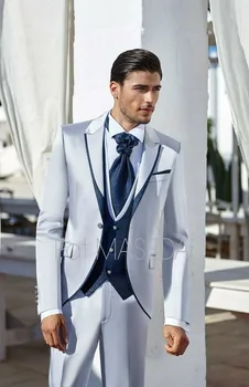 2020 Popular Men Suit Sets Casual Style Wedding Party Prom Tuxedos Custom Made Blazer Men Terno Vestidos (Jacket+Pants+Vest+Tie)
2020 Popular Men Suit Sets Casual Style Wedding Party Prom Tuxedos Custom Made Blazer Men Terno Vestidos (Jacket+Pants+Vest+Tie)