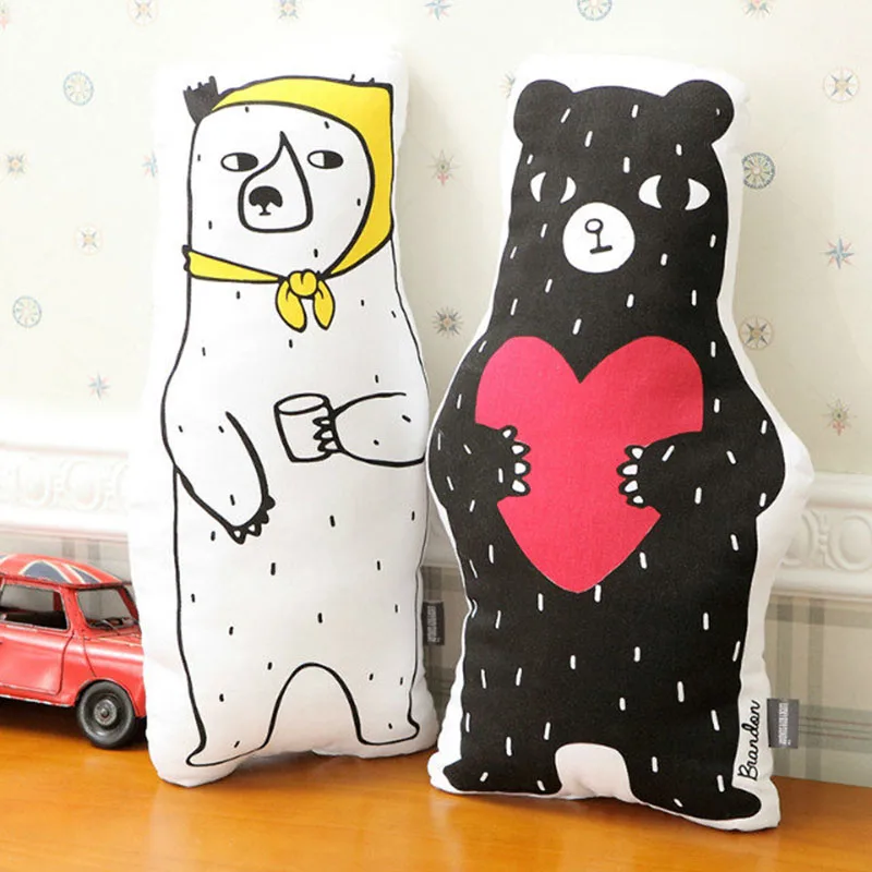 Giant Cartoon Bear Pillow Stuffed Plush Toys Cotton 3D White And Black Bear Animals Decorative Cushion For Sofa Car Home Gift
Giant Cartoon Bear Pillow Stuffed Plush Toys Cotton 3D White And Black Bear Animals Decorative Cushion For Sofa Car Home Gift