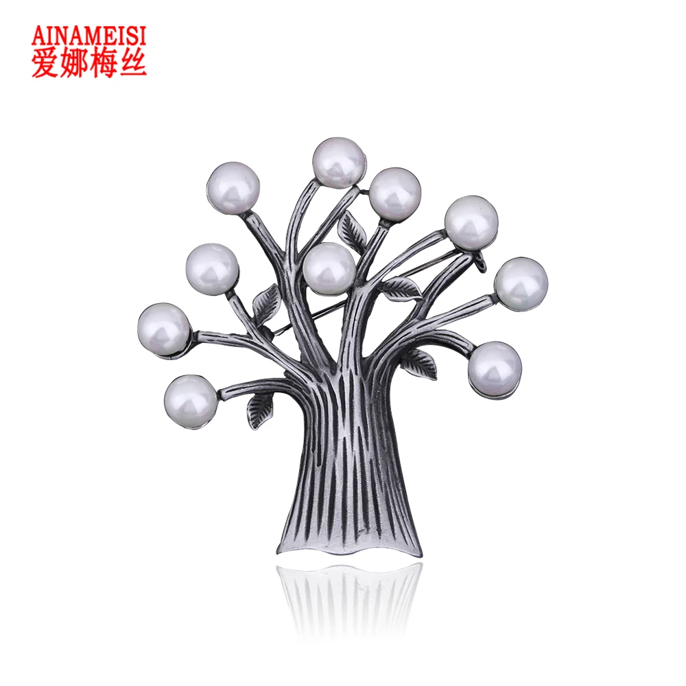 AINAMEISI Vintage Tree Brooches For Women Antique Silver Pearl Life Tree Plants Banquet Wedding Dress Charms Brooch Pins Jewelry
AINAMEISI Vintage Tree Brooches For Women Antique Silver Pearl Life Tree Plants Banquet Wedding Dress Charms Brooch Pins Jewelry