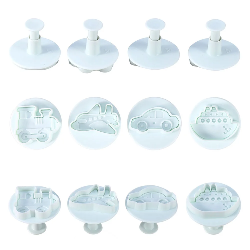 4pcs Plunger Fondant Cutter Cake Tools Cookie Biscuit Cake Mould Craft DIY 3D Sugarcraft Cake Decorating Tools Flower Set
4pcs Plunger Fondant Cutter Cake Tools Cookie Biscuit Cake Mould Craft DIY 3D Sugarcraft Cake Decorating Tools Flower Set