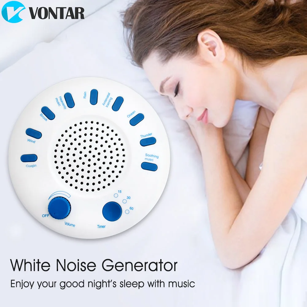 VONTAR H9 White Noise machine Sleep Therapy Regulator Natural for Baby sleep snore with USB PORT Adapter
VONTAR H9 White Noise machine Sleep Therapy Regulator Natural for Baby sleep snore with USB PORT Adapter