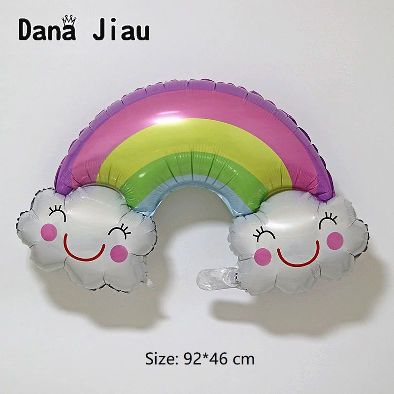 92*46cm Big Rainbow Smile Cloud Balloons Birthday Party Wedding Accessories Decoration Anniversary Helium Balloons sunshine toy
92*46cm Big Rainbow Smile Cloud Balloons Birthday Party Wedding Accessories Decoration Anniversary Helium Balloons sunshine toy