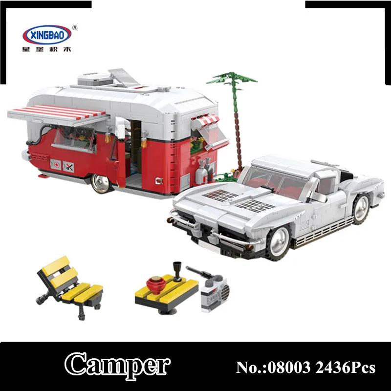 IN STOCK XingBao 08003 2436Pcs New Creative Series The MOC Camper Set Children Educational Building Blocks Bricks Toys Model
IN STOCK XingBao 08003 2436Pcs New Creative Series The MOC Camper Set Children Educational Building Blocks Bricks Toys Model