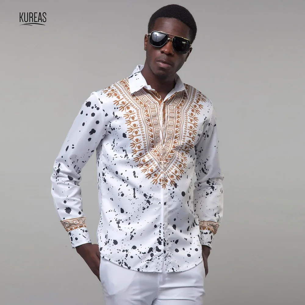 Kureas Men's Casual African Print Shirt Floral Dashiki Full Sleeve Tops Fashion Summer Blouse Tribal Top Clothing
Kureas Men's Casual African Print Shirt Floral Dashiki Full Sleeve Tops Fashion Summer Blouse Tribal Top Clothing
