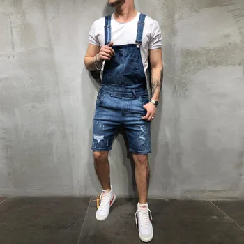 Fashion Shorts Jumpsuits New 2019 Men Casual Summer Denim Bib Pants Overalls for Male Short Knee Length Hole Ripped Loose Jeans
Fashion Shorts Jumpsuits New 2019 Men Casual Summer Denim Bib Pants Overalls for Male Short Knee Length Hole Ripped Loose Jeans